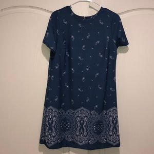 Blue T-shirt dress